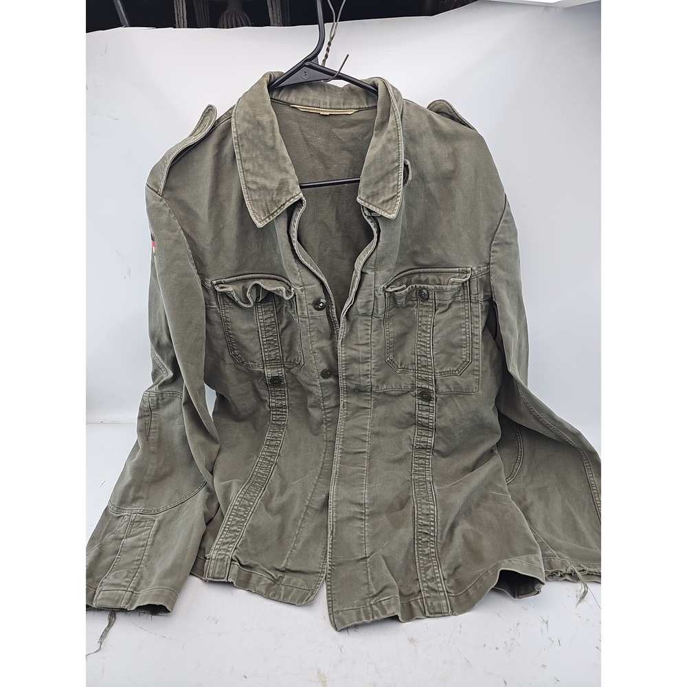 Vintage German Military Style Olive Jacket